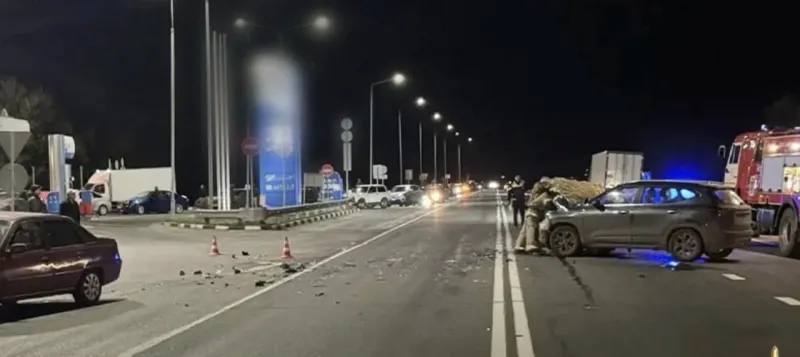 Столкновение автомобилей на трассе в Волгоградской области