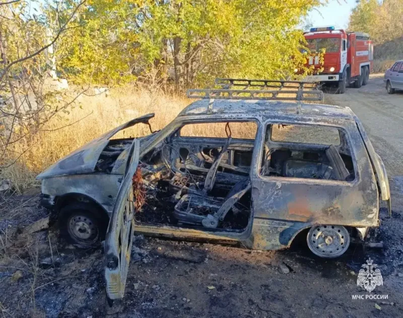 Пожары автомобилей в Волгоградской области