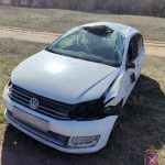 В Ольховском районе женщина за рулём перевернулась на трассе — её госпитализировали