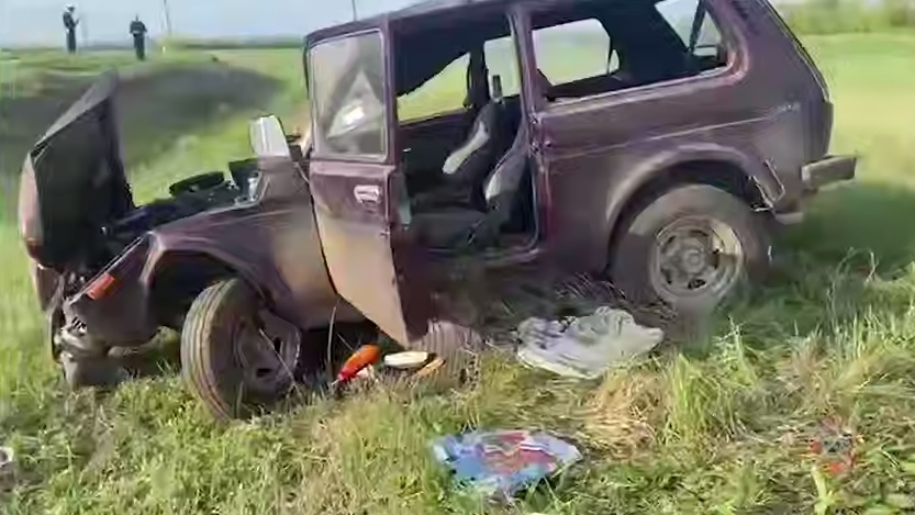 В Ольховском районе в результате опрокидывания “Нивы” погиб водитель