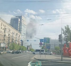 На противоположном берегу от парка «Россия — моя история» замечен сильный пожар