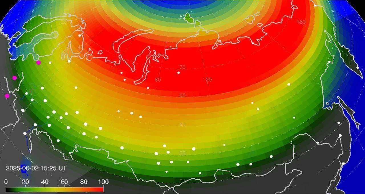 Северное сияние смогут наблюдать жители всей России