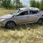 На трассе под Волгоградом опрокинулся автомобиль — пострадали женщина и подросток
