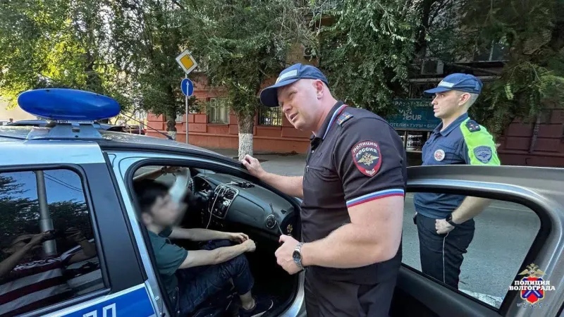 В Волгограде пресекли автопробег с нарушениями: задержан подросток без прав