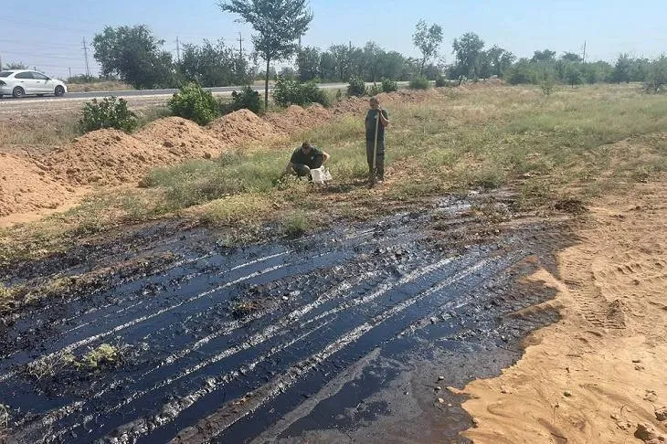 В Волжском зафиксирован разлив нефтепродуктов при демонтаже цистерн