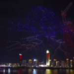 «Монумент Родина-мать появился в небе Китая на шоу дронов»