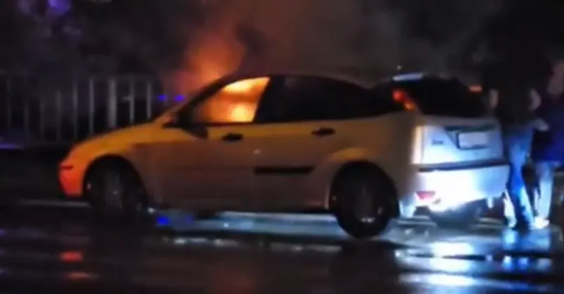 На Богунской загорелся автомобиль