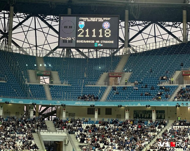 «Ротор» разгромил «КАМАЗ» на «Волгоград Арене» со счетом 3:0