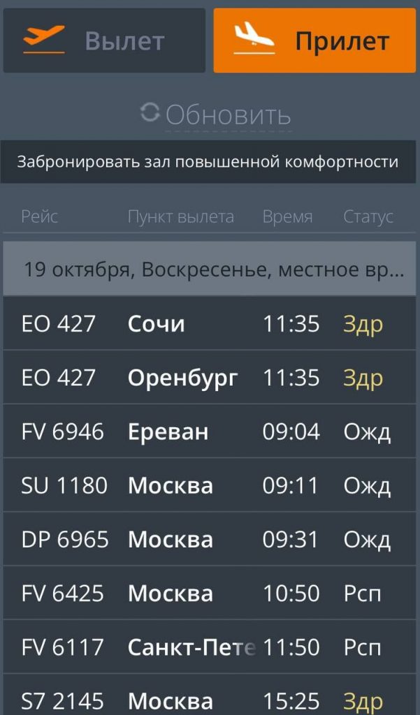В Волгограде ночью вводили план «Ковер» — два самолета ушли на запасные аэродромы