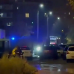 В Волжском на улице Ленина собрались пожарные расчёты