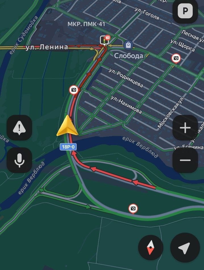 На танцующем мосту затор — автомобилисты стоят в сторону Краснослободска без видимых причин