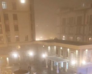 Большой пожар в ЖК «Арбат»: на месте работают шесть пожарных расчётов