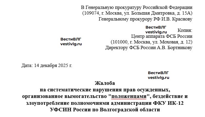 Родственники осуждённого заявили о вымогательствах и давлении в ИК-12 Волжского