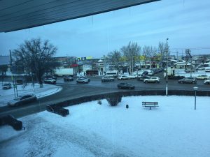 ДТП на улице Пролетарской в Волгограде: после столкновения загорелся автомобиль