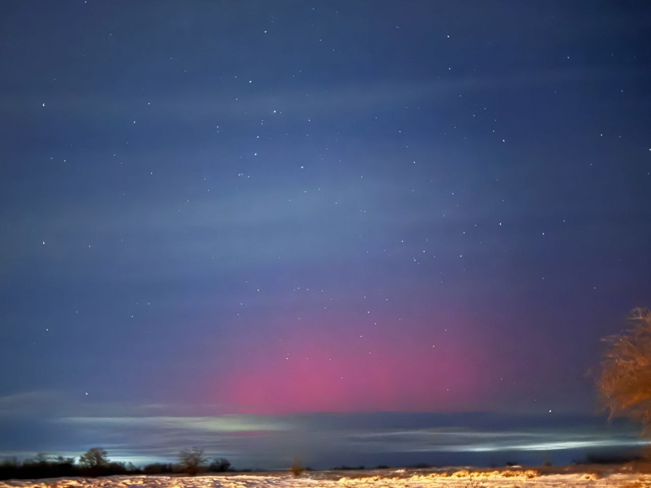 Полярное сияние в Волгоградской области: почему его удалось увидеть