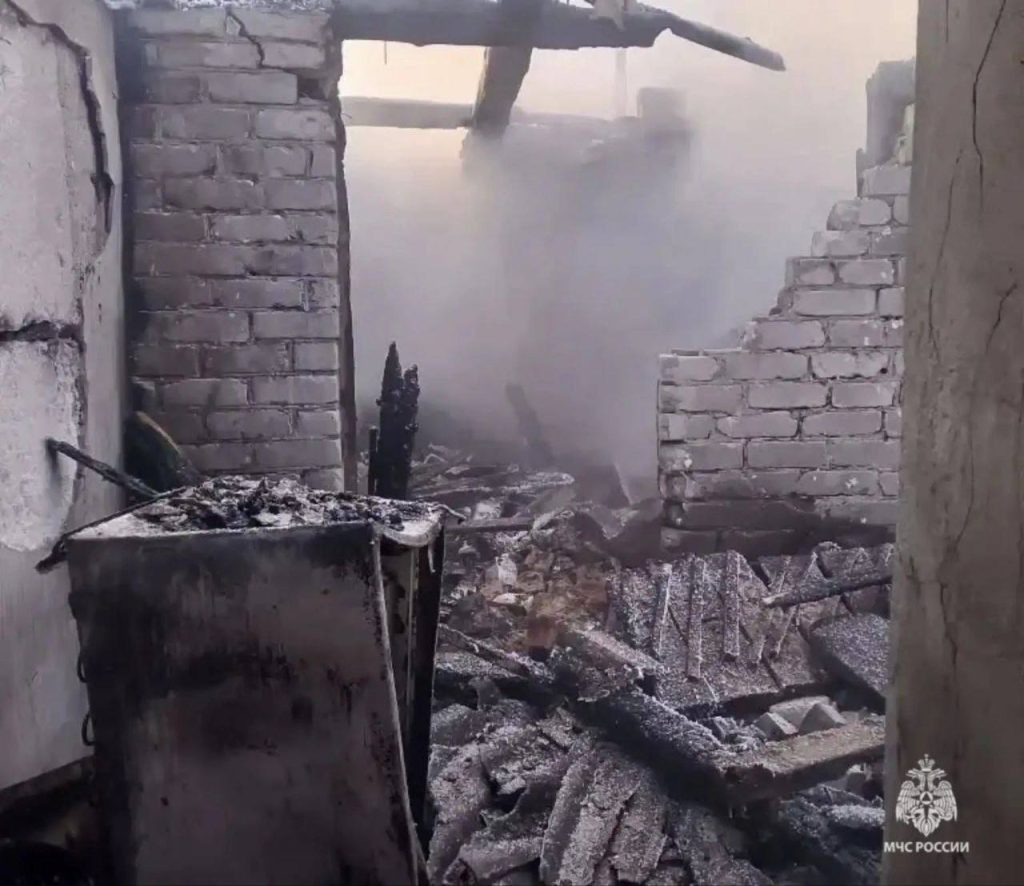 В Рудне при пожаре в хозяйственной постройке пострадал мужчина