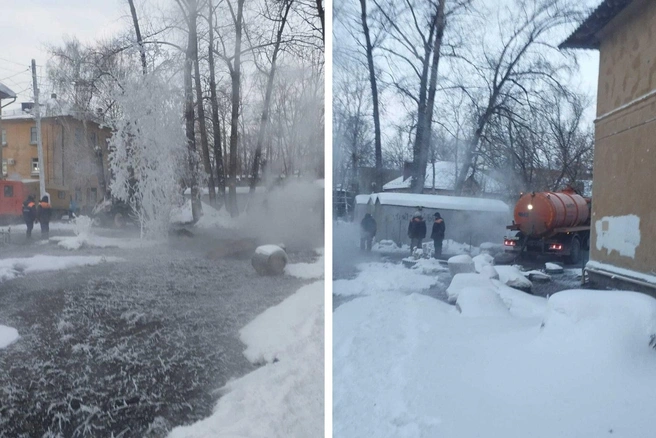 Две коммунальные аварии в Котово: дома остались без отопления и воды