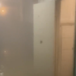 Общежитие на Таращанцев превратилось в сауну из-за прорывов труб