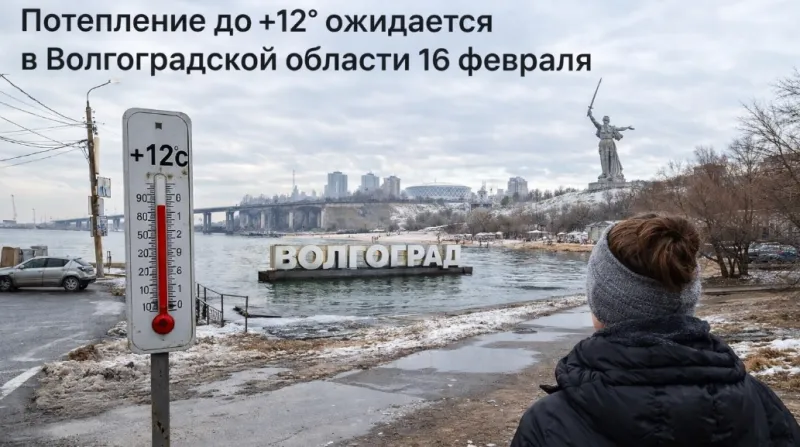 Потепление до +12 ожидается в Волгоградской области 16 февраля
