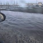 Волгоград, улица Гвардейская: движение затруднено из-за скопления воды