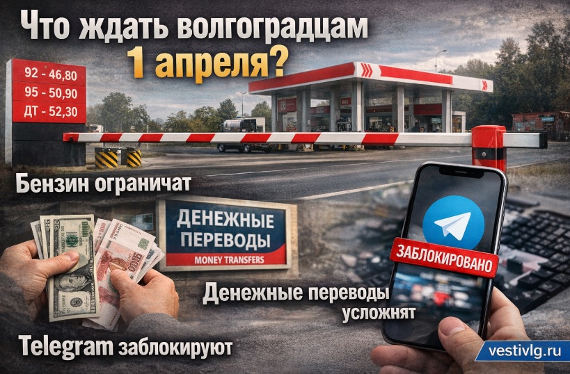 Новые законы с 1 апреля 2026, которые коснуться Волгоградцев: индексация пенсий, запрет бензина и правила переводов
