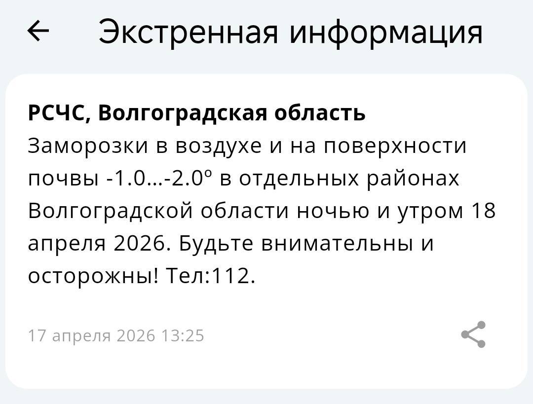 РСЧС предупредила жителей Волгограда: в области введён режим угрозы БПЛА