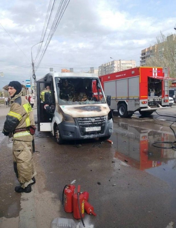 В Волгограде на улице Виноградной произошёл взрыв в маршрутке
