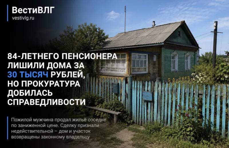 Прокуратура через суд вернула дом 84-летнему инвалиду в Волгоградской области