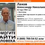 В Волгограде ищут пропавшего 62-летнего Александра Лахова