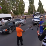 Массовая авария произошла на проспекте Ленина