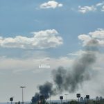 Столб дыма поднялся над Кировским районом Волгограда из-за пожара