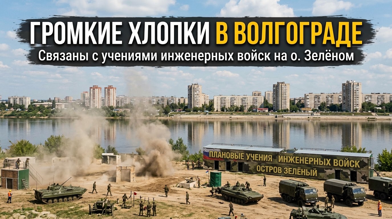 Громкие хлопки раздались сразу в трех районах Волгограда