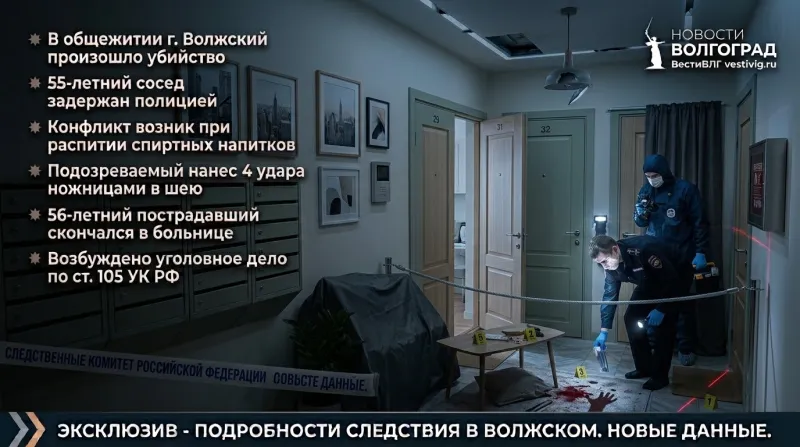 В общежитии мужчина скончался после конфликта с соседом